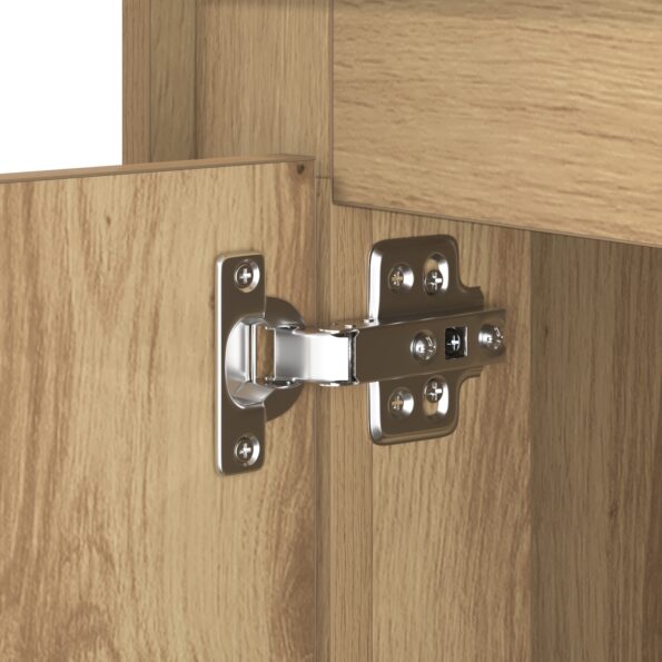 vidaXL Nočný stolík s LED svetlami, remeselný dub, 44x34,5x45 cm – Obrázok 11