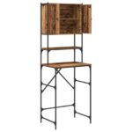 vidaXL Kabinet na práčku Staré drevo 68x48.5x194 cm – Obrázok 5