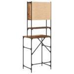 vidaXL Kabinet na práčku Staré drevo 68x48.5x194 cm – Obrázok 8