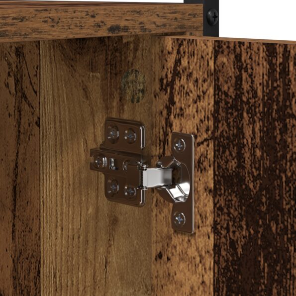 vidaXL Kabinet na práčku Staré drevo 68x48.5x194 cm – Obrázok 9