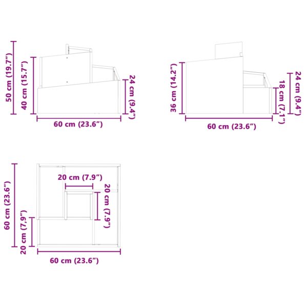 vidaXL Plastový kvetináč Čierny Polyetylén s vysokou hustotou Stredný – Obrázok 11