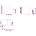 vidaXL Plastový kvetináč Biela Plast Stredný Dekoratívne vložky – Obrázok 10