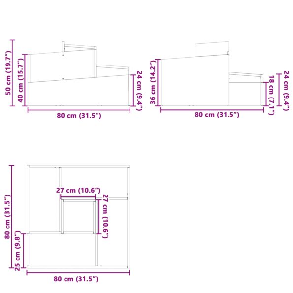 vidaXL Kvetináč Olivovo zelený 80x80x50 cm Studenou valcovaný oceľ – Obrázok 11