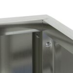 vidaXL Kvetináč 80x80x50 cm pozinkovaná oceľ – Obrázok 9