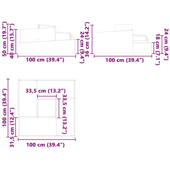 vidaXL Kvetináče a kvetináče Biele Plastové Stredné Dekoratívne prvky – Obrázok 11