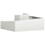 vidaXL Kvetináče a kvetináče Biele Plastové Stredné Dekoratívne prvky – Obrázok 7