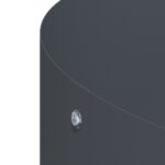 vidaXL Antracitový kovový kvetináč Antracit Kov Stredná – Obrázok 6