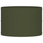 vidaXL Olivový kovový kvetináč Olivová farba Kov Stredný Kvetináče – Obrázok 5