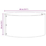 vidaXL Olivový zelený kvetináč Olivová zelená Kov Stredný Odolný – Obrázok 7