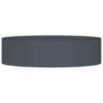 vidaXL Antracitové kvetináče Antracit Plast Veľký Plastové kvetináče – Obrázok 6