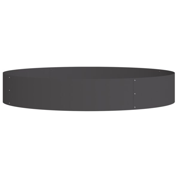 vidaXL čierna sada kvetináčov Čierna Kov Veľký Odolný Kovové kvetináče – Obrázok 5