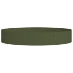 vidaXL Olivové kvetináče Olivová farba Kov Veľký Kvetináče – Obrázok 5