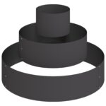 vidaXL kovový kvetináč Oceľ/čierna Oceľ Veľký Modulárny – Obrázok 2