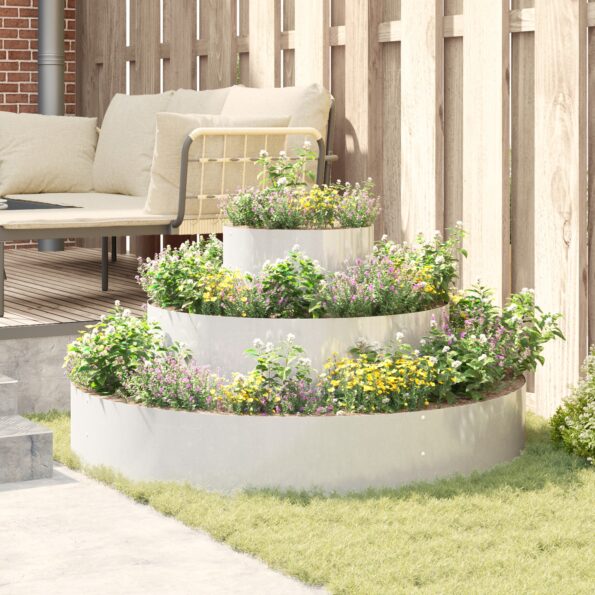 vidaXL Nehrdzavejúci kvetináč Nehrdzavejúca oceľ Ø 120 cm Odolný Štýlový – Obrázok 4