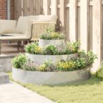 vidaXL kovový kvetináč pozinkovaná oceľ Ø 120 cm odolný veľký kvetináč – Obrázok 4