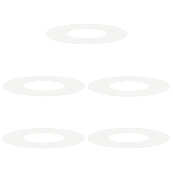 vidaXL Plastový kvetináč Biely Plast Veľký Okrúhly Moderný – Obrázok 2