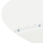 vidaXL Plastový kvetináč Biely Plast Veľký Okrúhly Moderný – Obrázok 6