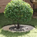 vidaXL Kvetináčový kruh Nehrdzavejúca oceľ Veľký Trvácny Okrúhly