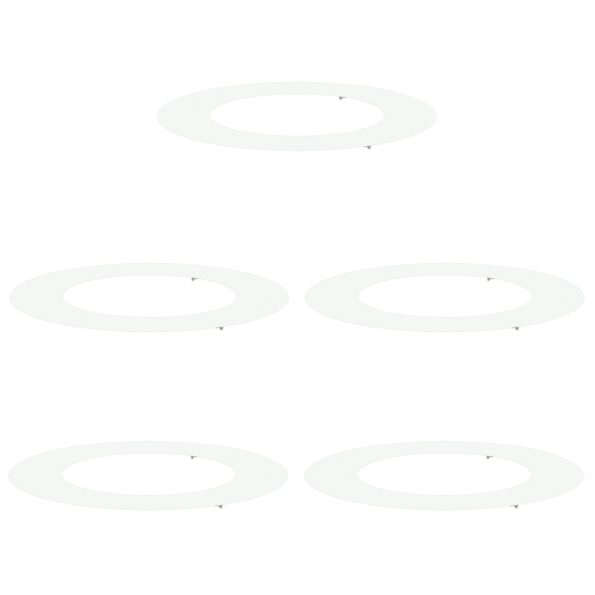 vidaXL Plastová Sada Kvetináčov Biela Plast Veľký Kvetináče – Obrázok 2