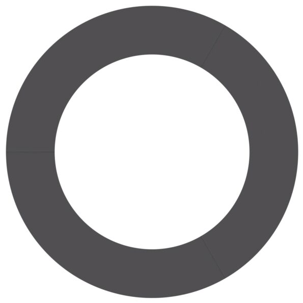 vidaXL Plastová súprava kvetináčov Čierna Plast 90 cm priemer Trvácna – Obrázok 5