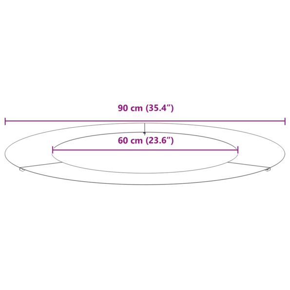 vidaXL Plastová súprava kvetináčov Čierna Plast 90 cm priemer Trvácna – Obrázok 8