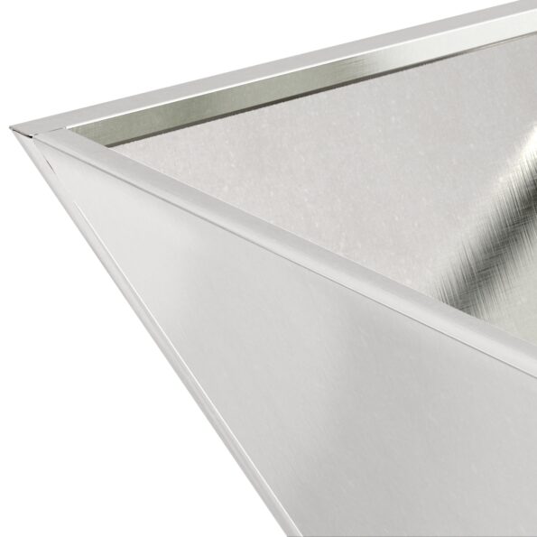 vidaXL kovový kvetináč Nerezová oceľ 35 x 35 x 15 cm Kovový kvetináč – Obrázok 9