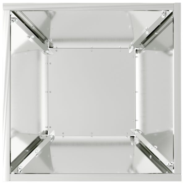 vidaXL kovový kvetináč pozinkovaná oceľ 35 x 35 x 15 cm kvetináče – Obrázok 8