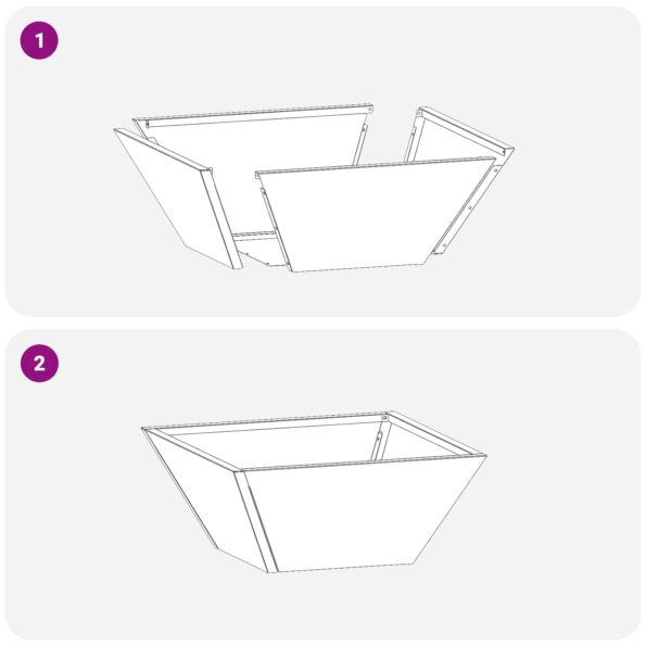 vidaXL Kovový kvetináč Oceľ 35 x 35 x 15 cm Odolný Štvorcový Moderný – Obrázok 11