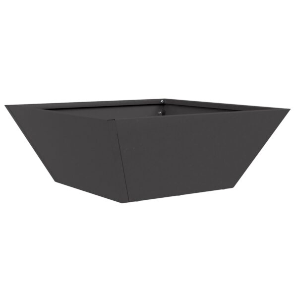 873810_2.jpg vidaXL Kovový kvetináč Čierny Kov 40 x 40 x 15 cm Trvácny – Obrázok 2
