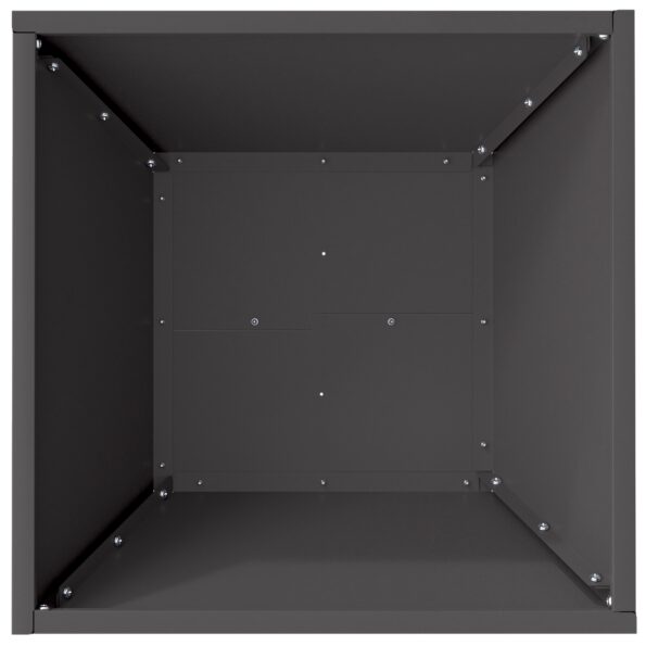 vidaXL Kovový kvetináč Čierny Kov 40 x 40 x 15 cm Kvetináče – Obrázok 9