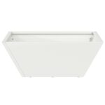 vidaXL Plastová súprava kvetináčov Biela Plast 40 x 40 x 15 cm – Obrázok 7