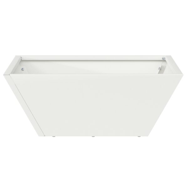 vidaXL Plastová súprava kvetináčov Biela Plast 40 x 40 x 15 cm – Obrázok 7