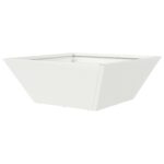 vidaXL Plastová súprava kvetináčov Biela Plast 40 x 40 x 15 cm – Obrázok 8