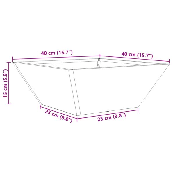 vidaXL Záhradný kvetináč 5 pcs Olivová zelená 40 x 40 x 15 cm – Obrázok 12