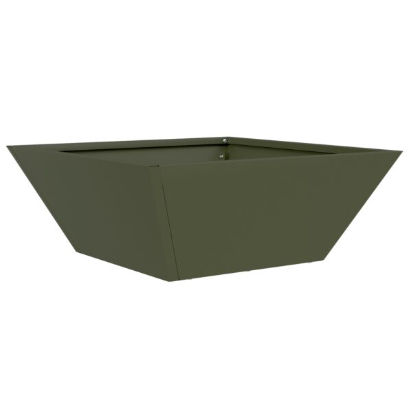 vidaXL Záhradný kvetináč 5 pcs Olivová zelená 40 x 40 x 15 cm – Obrázok 5