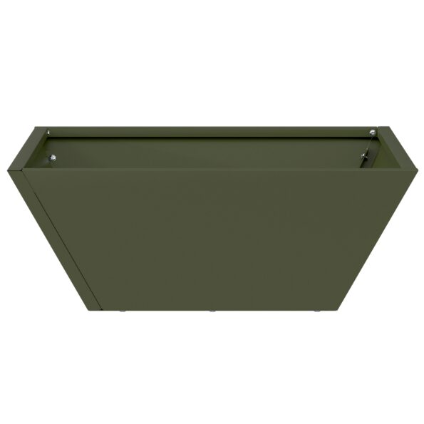 vidaXL Záhradný kvetináč 5 pcs Olivová zelená 40 x 40 x 15 cm – Obrázok 7