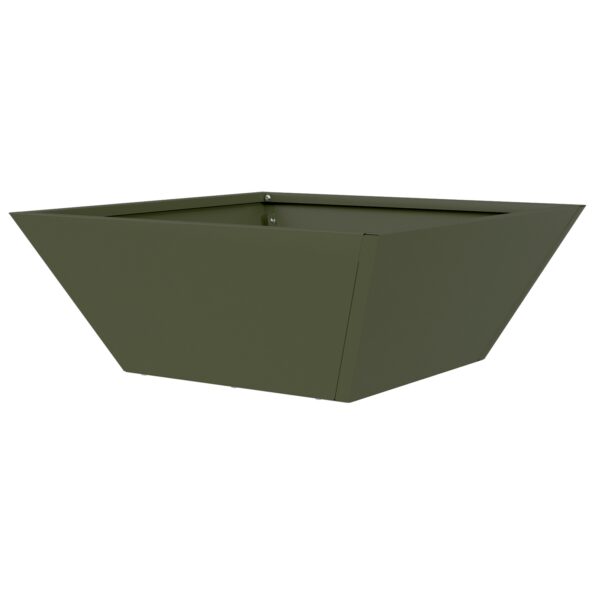 vidaXL Záhradný kvetináč 5 pcs Olivová zelená 40 x 40 x 15 cm – Obrázok 8
