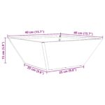 vidaXL Kovový kvetináč Nehrdzavejúca oceľ 40 x 40 x 15 cm – Obrázok 11