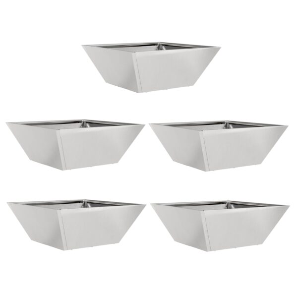 873819_2.jpg vidaXL Kovový kvetináč Nehrdzavejúca oceľ 40 x 40 x 15 cm Odolný – Obrázok 2