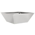 vidaXL Kovový kvetináč Nehrdzavejúca oceľ 40 x 40 x 15 cm Odolný – Obrázok 5