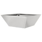 vidaXL Kovový kvetináč Nehrdzavejúca oceľ 40 x 40 x 15 cm Odolný – Obrázok 8
