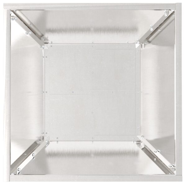 873819_9.jpg vidaXL Kovový kvetináč Nehrdzavejúca oceľ 40 x 40 x 15 cm Odolný – Obrázok 9