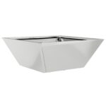 vidaXL Oceľový kvetináč Pozinkovaná oceľ 40 x 40 x 15 cm – Obrázok 2