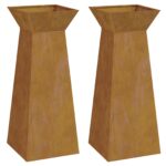 vidaXL Stojan na rastliny Zinkovaná oceľ 40 x 40 x 101 cm – Obrázok 6