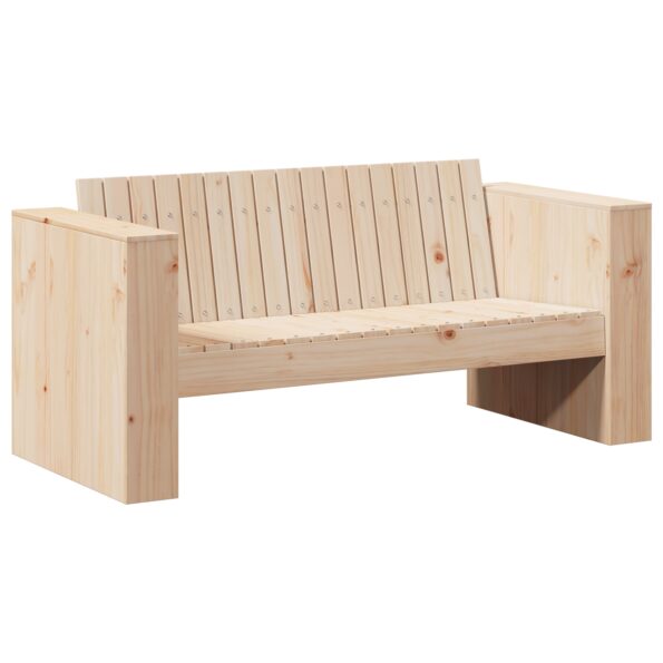vidaXL Záhradná pohovka 2-miestna 134x60x62 cm Solidné borovicové drevo – Obrázok 2