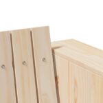 vidaXL Záhradná pohovka pre 3 osoby Prírodná Pevné borovicové drevo – Obrázok 6