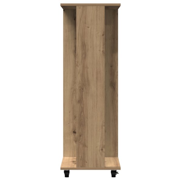 873908_6.jpg vidaXL Skriňa na kolieskach s povrchom z dubového dreva 102x38x110 cm z inžinierskeho dreva – Obrázok 6