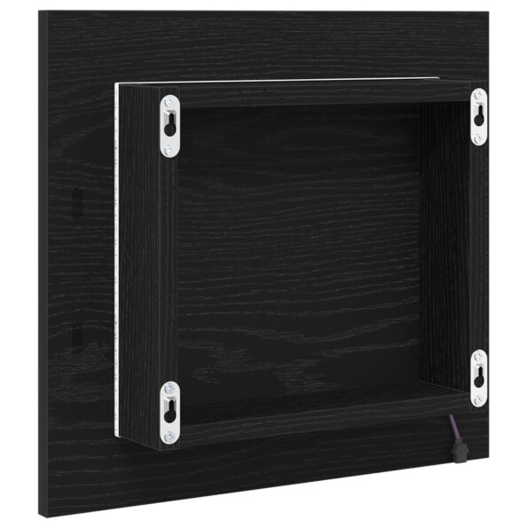 875413_6.jpg vidaXL LED zrkadlo do kúpeľne čierny dub 40x8,5x37 cm Zariadené drevo – Obrázok 6