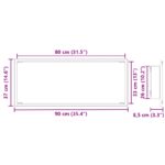 vidaXL Zrkadlo do kúpeľne Umelecký dub Kompozitné drevo, sklo – Obrázok 10