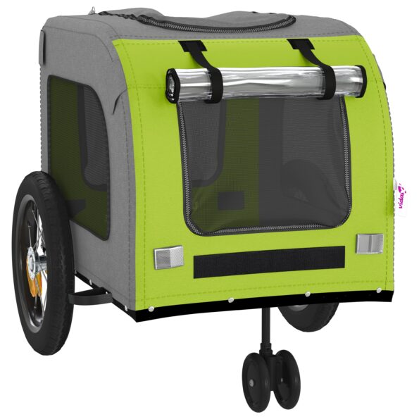 vidaXL Zelený kočík pre psov Polyester, Oceľ 124 x 53 x 53 cm Skladací – Obrázok 8